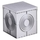 GEWISS - Arqueta cuadrada con fondo plano troquelado tapa de alta resistencia 400x400x400mm