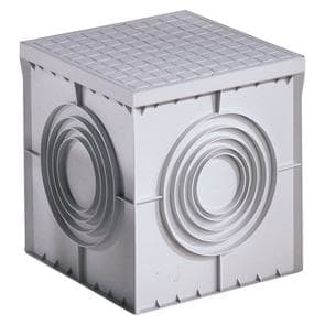 GEWISS - Arqueta cuadrada con fondo plano troquelado para elevación 400x400x400mm