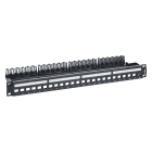 LEGRAND - Panel de parcheo 24 RJ45 categoría 5e, 6 o 6A Keystone para equipar con soporte de cable metálico