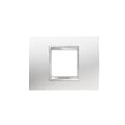 GEWISS - Placa Lux 2 módulos en tecnopolímero blanco leche