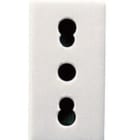 GEWISS - Base SYSTEM P11-P17 2P+T 16A bivalente 250V AC 1 módulo norma italiana blanco