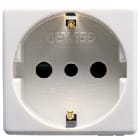 GEWISS - Base SYSTEM P30 2P+T 16A 250V AC 2 módulos norma italiana/alemana blanco