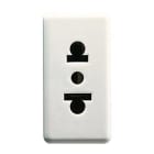 GEWISS - Base 2P+T 10-15A 250-125V AC 1 módulo norma euroamericana blanco