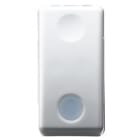 GEWISS - Interruptor 1P 250V AC de 16AX iluminable con lente neutra reemplazable 1 módulo en blanco