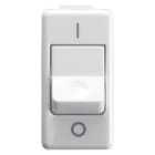 GEWISS - Interruptor 2P 250V AC de 25A para usos severos símbolo 0/1 1 módulo en blanco