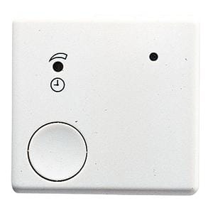GEWISS - Pulsador temporizado electrónico con entrada para mando a distancia 30s 15min 2 módulos en blanco