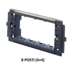 GEWISS - Soporte de material aislante 8 módulos para instalar placas Top /Virna en cajas rectangulares