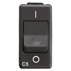 GEWISS - Interruptor automático magnetotérmico 1P+N 16A 3kA curva C 230V AC 1 módulo en negro
