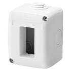 GEWISS - Contenedor protegido 1 módulo gris RAL 7035 apto para aparatos IP40