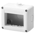 GEWISS - Contenedor protegido 3 módulos gris RAL 7035 apto para aparatos IP40
