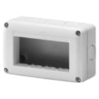 GEWISS - Contenedor protegido 4 módulos gris RAL 7035 apto para aparatos IP40