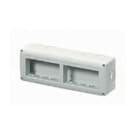 GEWISS - Contenedor protegido 8 módulos gris RAL 7035 apto para aparatos IP40