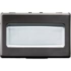 GEWISS - Pulsador con tarjeta portanombres iluminable 250V AC NA de 10A 2 módulos negro