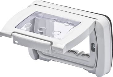 GEWISS - Placa estanca autoportante 3 módulos en gris RAL 7035