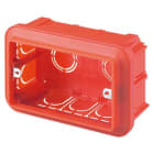 GEWISS - Caja de gran capacidad con 6 (3+3) módulos para series modulares Big Box 108x124x50mm