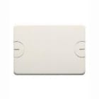 GEWISS - Placa ciega 4 módulos blanco nube con fijación a tornillos para caja rectangular de empotrar
