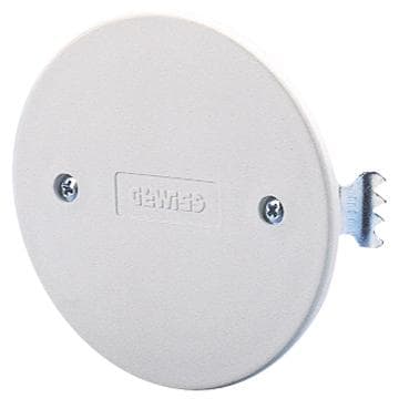 GEWISS - Tapa alta para cajas redondas de empotrar con mordazas diámetro de 65mm blanco