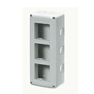GEWISS - Contenedor protegido con 2x3 módulos gris RAL 7035 apto para aparatos IP40