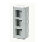 GEWISS - Contenedor protegido con 2x3 módulos gris RAL 7035 apto para aparatos IP40
