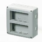 GEWISS - Contenedor protegido con 4x4 módulos gris RAL 7035 apto para aparatos IP40