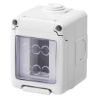 GEWISS - Contenedor estanco 1 módulo en gris RAL 7035 para aparatos IP55