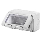 GEWISS - Contenedor estanco 4 módulos en gris RAL 7035 para aparatos IP55