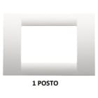 GEWISS - Placa Virna 1 módulo en tecnopolímero blanco nube acabado brillante