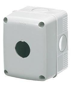 GEWISS - Contenedor para pulsadores mando señalizadores 1 módulo diámetro de 22mmtapa gris RAL7035 IP66