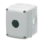 GEWISS - Contenedor para pulsadores mando señalizadores 1 módulo diámetro de 22mmtapa gris RAL7035 IP66