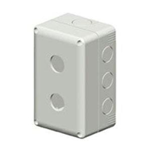 GEWISS - Contenedor para pulsadores mando señalizadores 2 módulos diámetro de 22mmtapa gris RAL7035 IP66