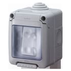 GEWISS - Contenedor completo estanco interruptor 2P 16AX gris RAL7035 IP55