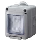 GEWISS - Contenedor completo estanco pulsador 1P NA 10A gris RAL7035 IP55