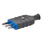 GEWISS - Clavija móvil recta tipo S17 2P+T 16A 250V AC norma italiana gris pizarra