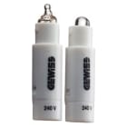 GEWISS - Unidad de señalización de ampolla de conexionado rápido fluorescente verde 230V 0,4W