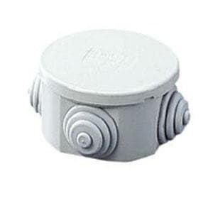 GEWISS - Caja de derivación con tapa baja a presión paredes con pasacables 63x35mm gris RAL7035 IP44