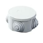 GEWISS - Caja de derivación con tapa baja a presión paredes con pasacables 63x35mm gris RAL7035 IP44