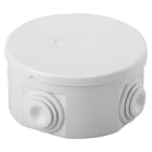 GEWISS - Caja de derivación con tapa baja a presión paredes con pasacables 80x44mm gris RAL7035 IP44