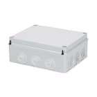 GEWISS - Caja de derivación con tapa baja atornillada paredes con pasacables 240x190x90mm gris RAL7035 IP55