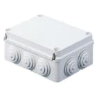 GEWISS - Caja de derivación con tapa baja atornillada paredes con pasacables 460x380x120mm gris RAL7035 IP55