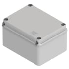 GEWISS - Caja de derivación con fondo de alta capacidad tapa baja atornillada paredes lisas 100x100x80mm gris RAL7035 IP56