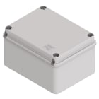 GEWISS - Caja de derivación con fondo de alta capacidad tapa baja atornillada paredes lisas 300x220x170mm gris RAL7035 IP56