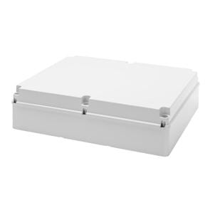 GEWISS - Caja de derivación con tapa baja atornillada superficies lisas 460x380x120mm gris RAL7035 IP56