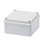 GEWISS - Caja de derivación con tapa baja con tornillos superficies lisas 960°C 100x100x50mm gris RAL7035 IP56