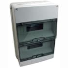 GEWISS - Caja estanca con 36 (18x2) módulos paredes con agujeros troquelados preparado para alojar regletas IP55