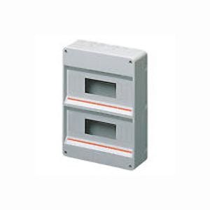 GEWISS - Caja protegida sin puerta con paredes con agujeros troquelados 24+2 (12X2) módulos preparada para alojar regletas IP40
