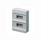GEWISS - Caja protegida sin puerta con paredes con agujeros troquelados 24+2 (12X2) módulos preparada para alojar regletas IP40