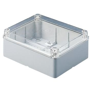GEWISS - Caja de derivación con tapa baja transparente superficies lisas para aparatos eléctricos y electrónicos 240x190x90mm IP56