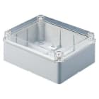 GEWISS - Caja de derivación con tapa baja transparente superficies lisas para aparatos eléctricos y electrónicos 300x220x120mm IP56