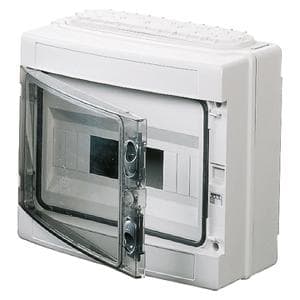 GEWISS - Caja estanca con 12 módulos paredes con agujeros troquelados preparado para alojar regletas IP55