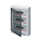 GEWISS - Caja decorativa paredes lisas con 54 (18x3) módulos preparada para alojar regletas IP40